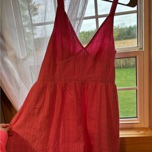 Pink V Neck Romper